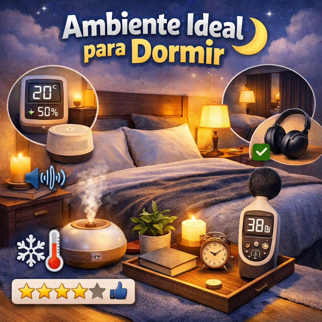 Ambiente Ideal para Dormir - Veja como iluminação, temperatura, ruídos e organização do quarto podem influenciar diretamente a qualidade do seu sono.