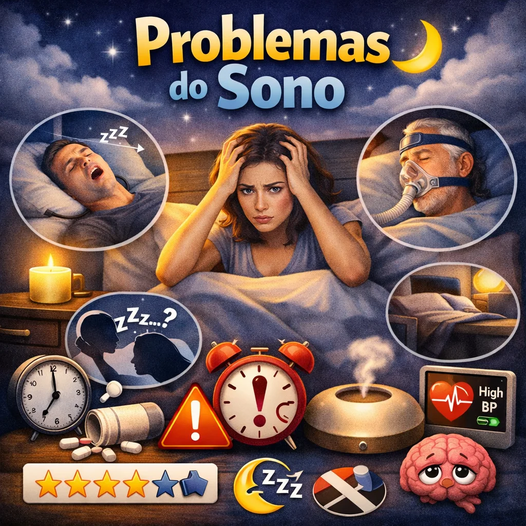 Problemas do Sono - Entenda as causas da insônia, ronco, apneia do sono e outros distúrbios que prejudicam o descanso, além de conhecer formas de reduzir seus impactos.